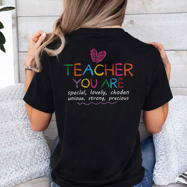 Personalized Teacher You Are Special T Shirt Unisex