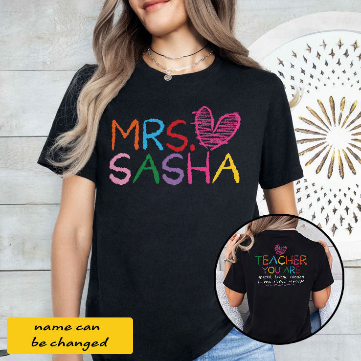 Personalized Teacher You Are Special T Shirt Unisex