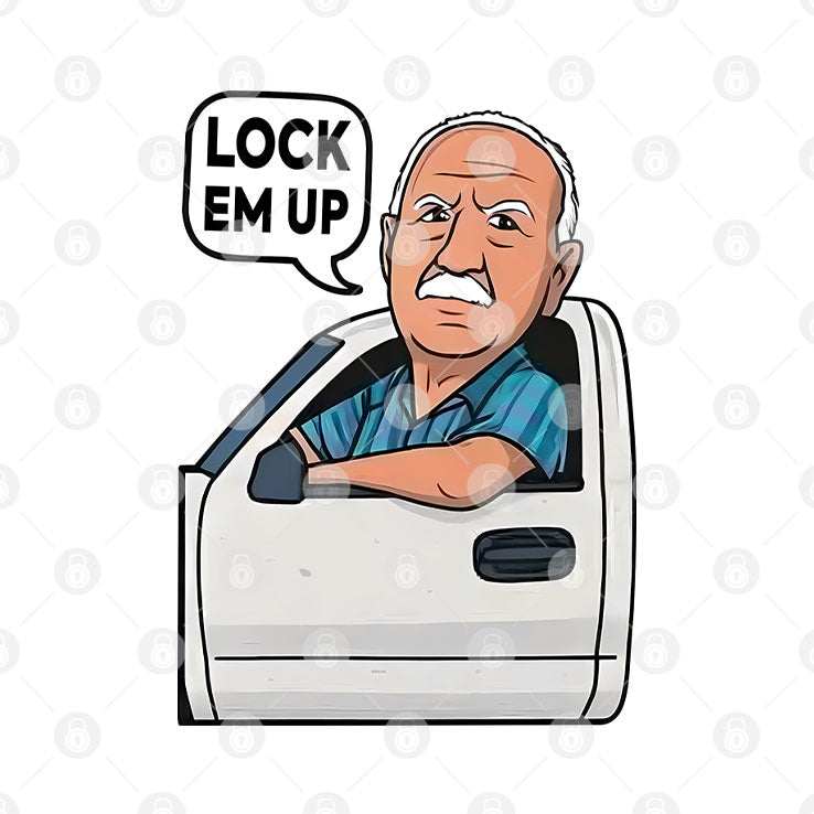 Peter Poppleton Lock Em Up T Shirt Unisex