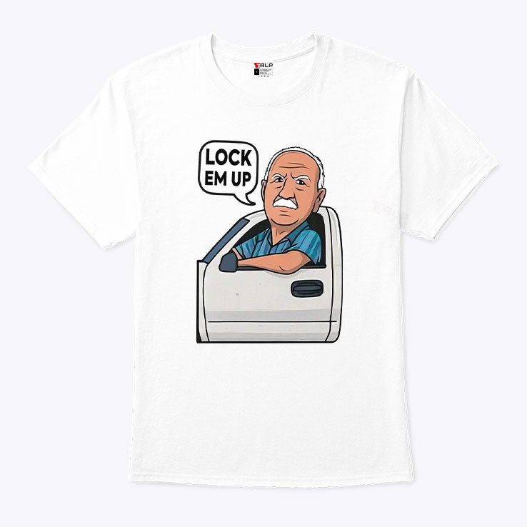 Peter Poppleton Lock Em Up T Shirt Unisex