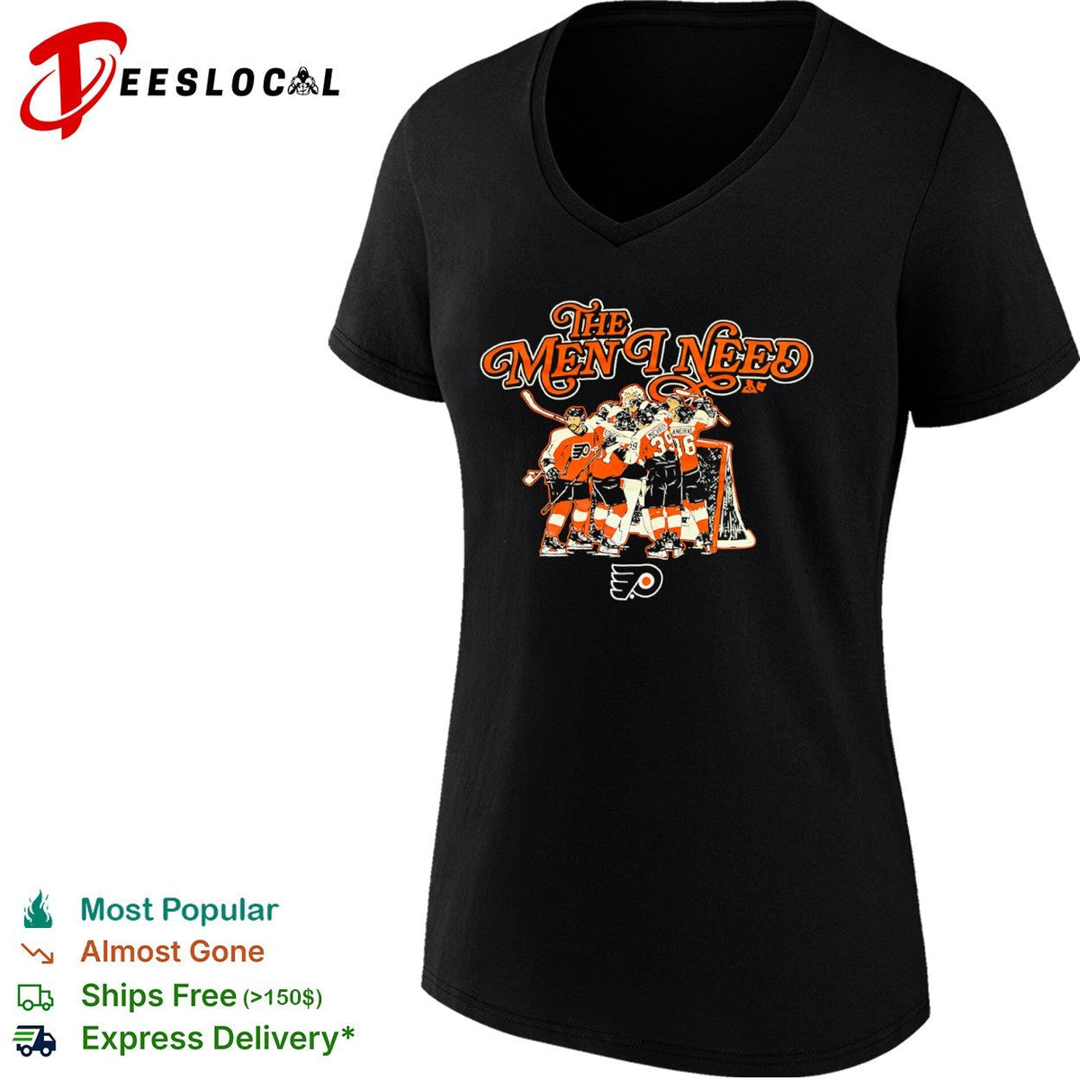 Philadelphia Flyers hockey team players hugging the men I need shirt Unisex