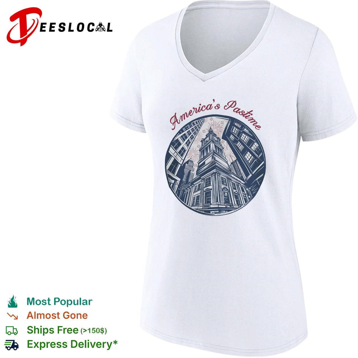 Philadelphia Independence Hall Americas pastime shirt Unisex