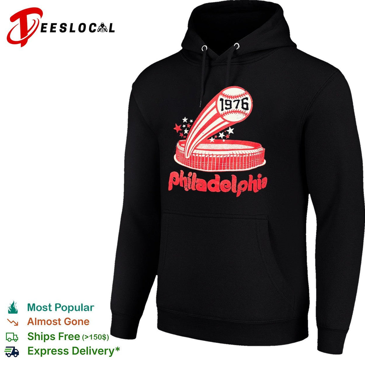 Philadelphia Phillies 1976 Veterans Stadium Baseball Bicentennial Sports shirt Unisex