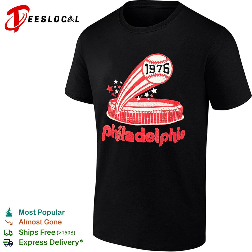 Philadelphia Phillies 1976 Veterans Stadium Baseball Bicentennial Sports shirt Unisex