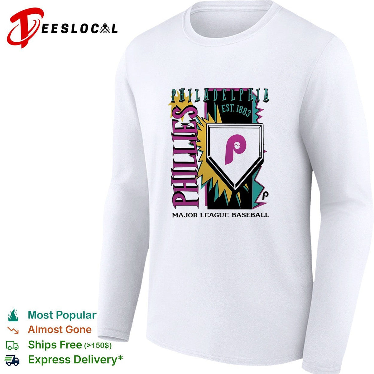 Philadelphia Phillies est 1883 major league baseball vintage shirt Unisex