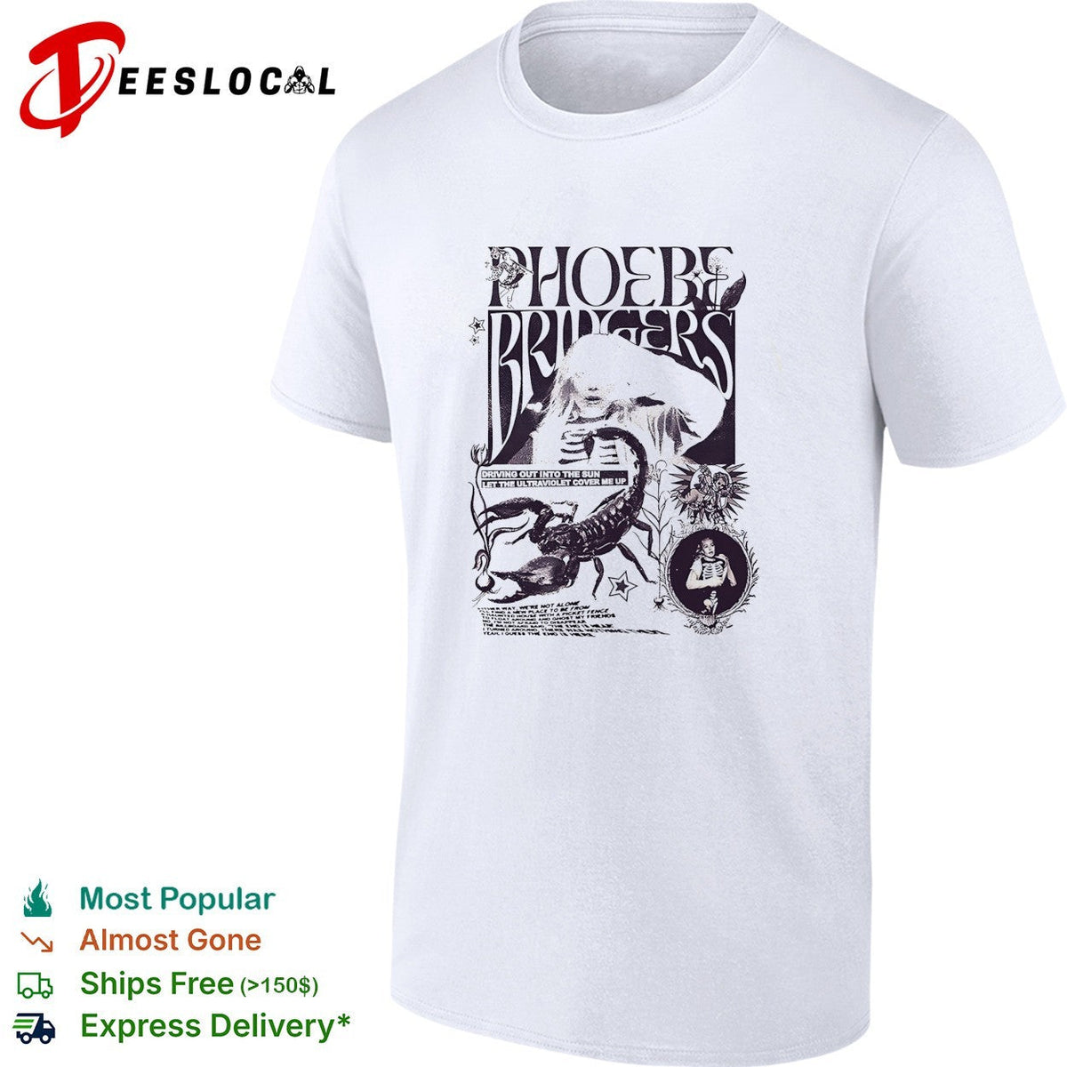 Phoebe Bridgers Driving out into the sun let the ultraviolet cover me up shirt Unisex