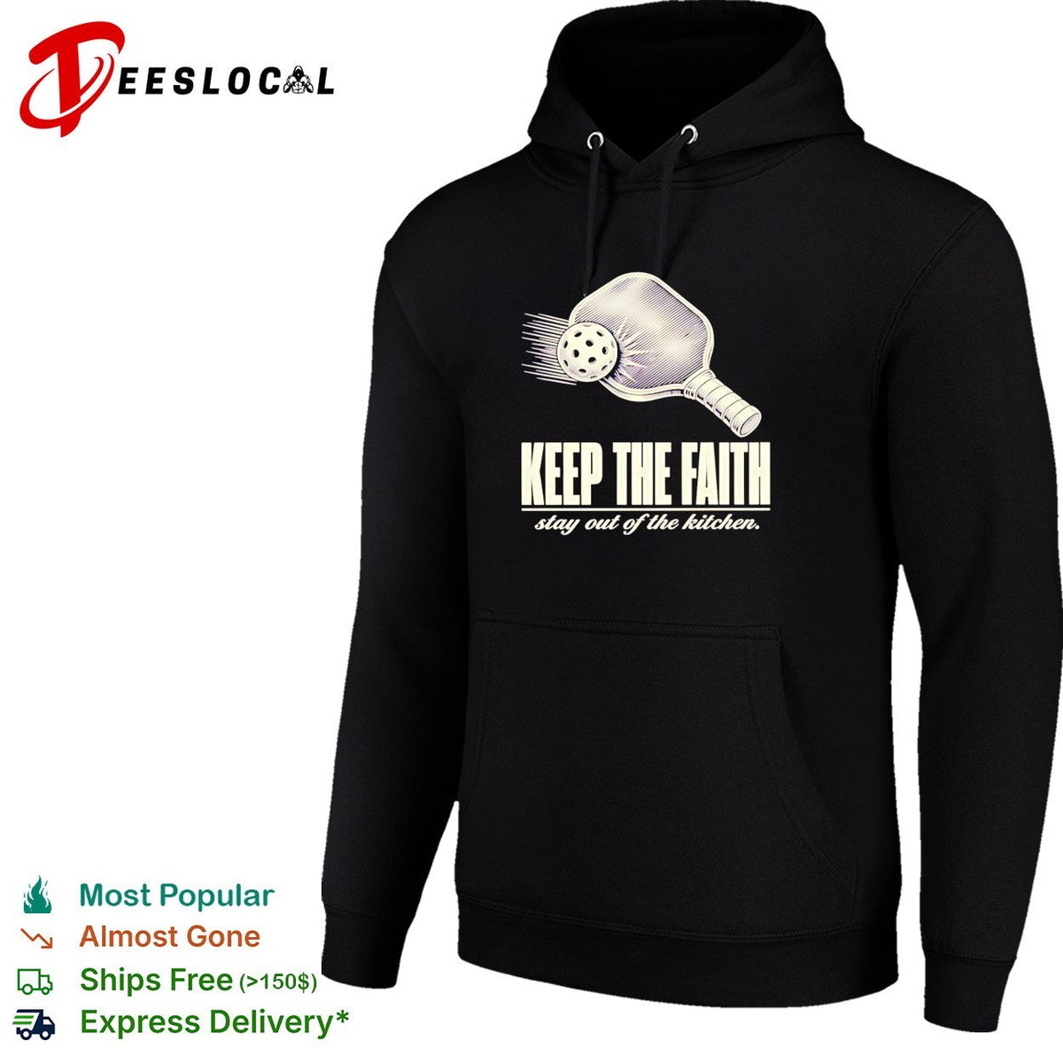 Pickleball keep the faith stay out of the kitchen retro shirt Unisex