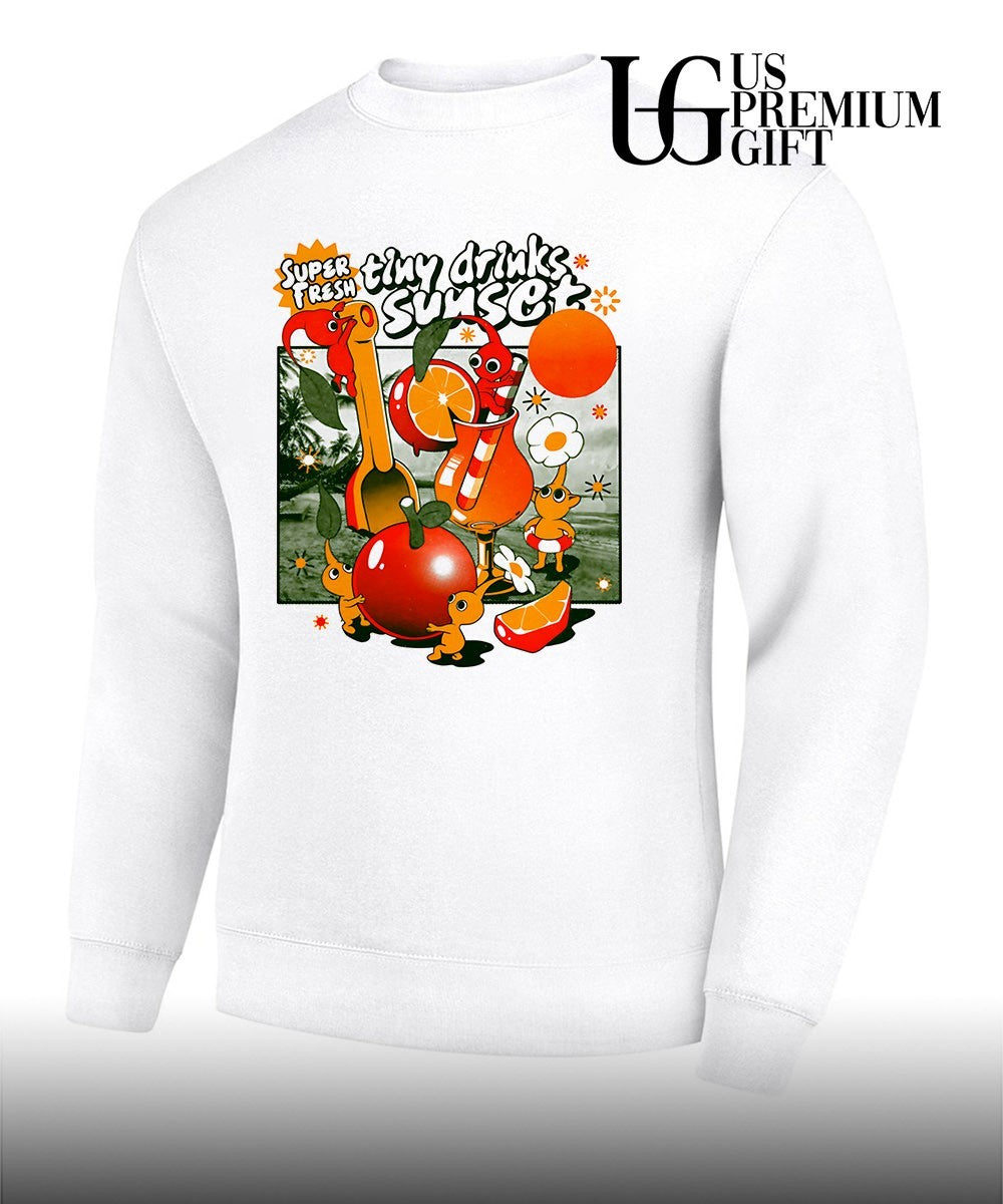 Pikmin Super Fresh Tiny Drinks Sunset shirt Unisex
