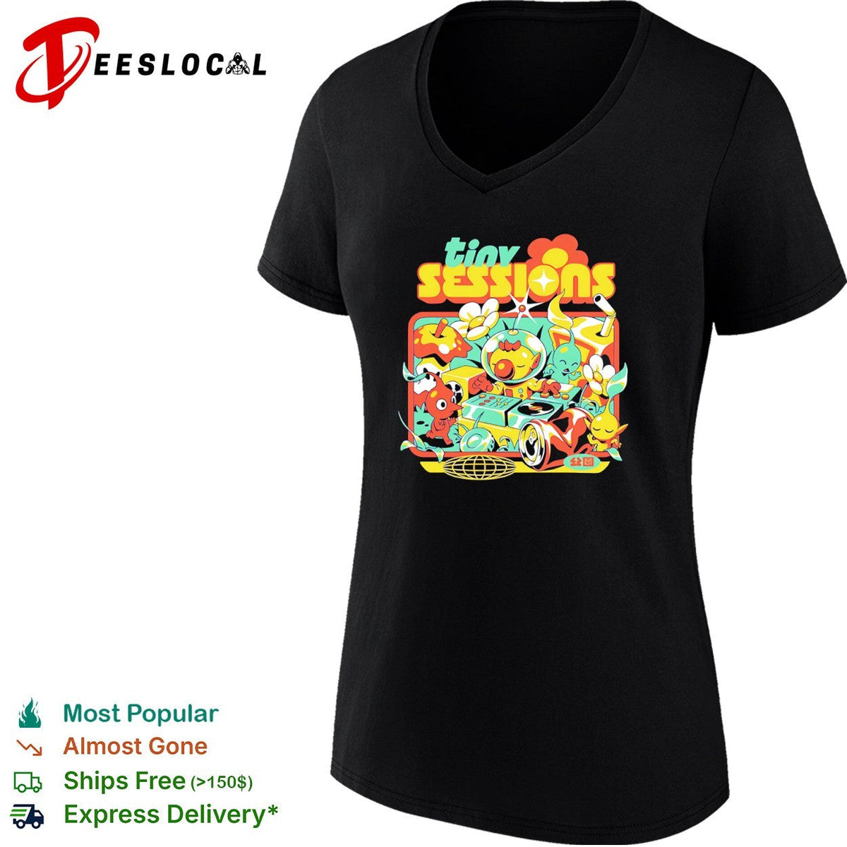 Pikmin and DJ Olimar Tiny Sessions shirt Unisex