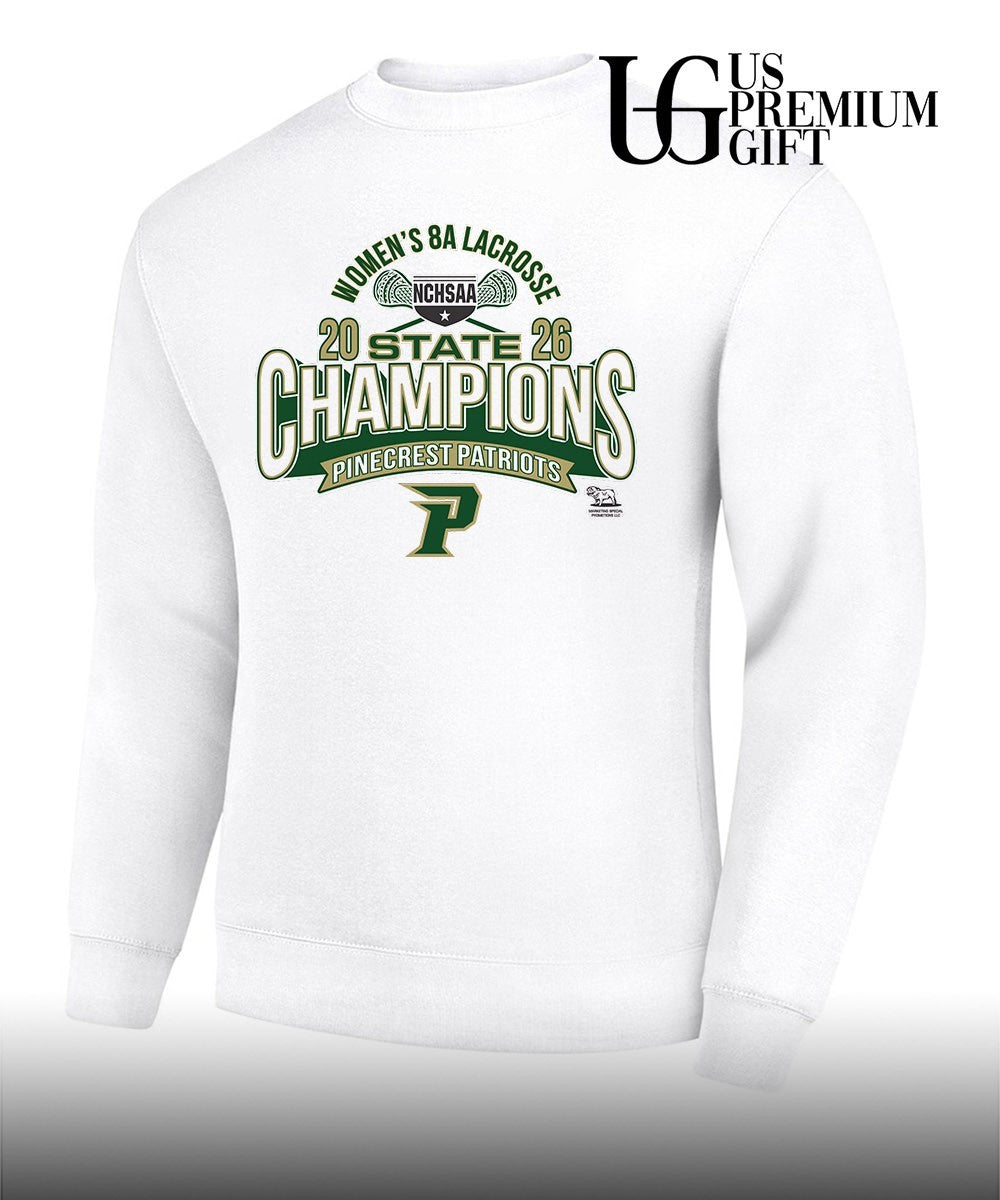 Pinecrest Patriots NCHSAA Women’s 8A Lacrosse State Championship 2026 shirt Unisex