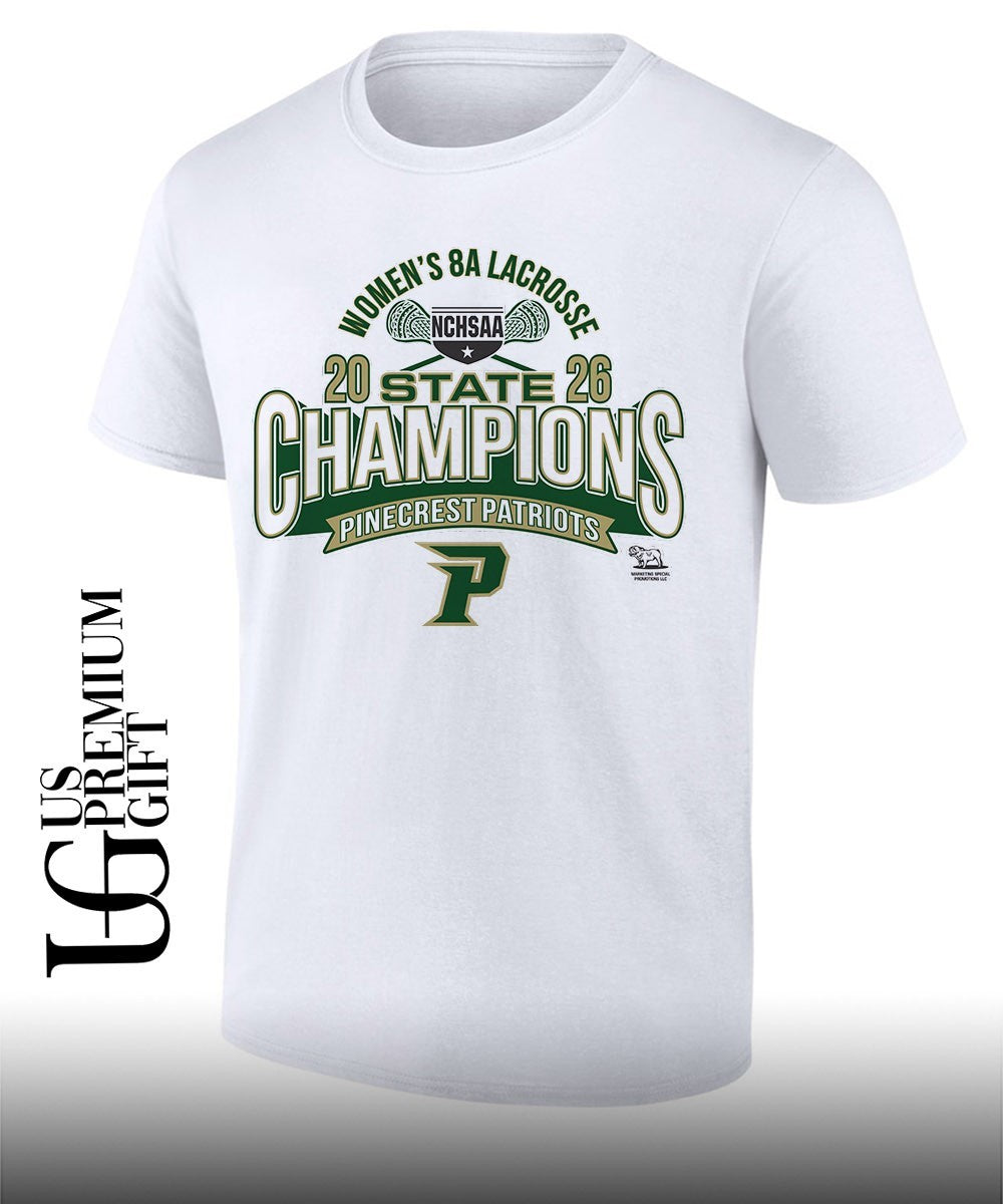 Pinecrest Patriots NCHSAA Women’s 8A Lacrosse State Championship 2026 shirt Unisex