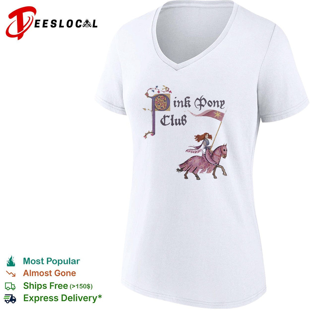 Pink Pony Club Medieval Knight shirt Unisex