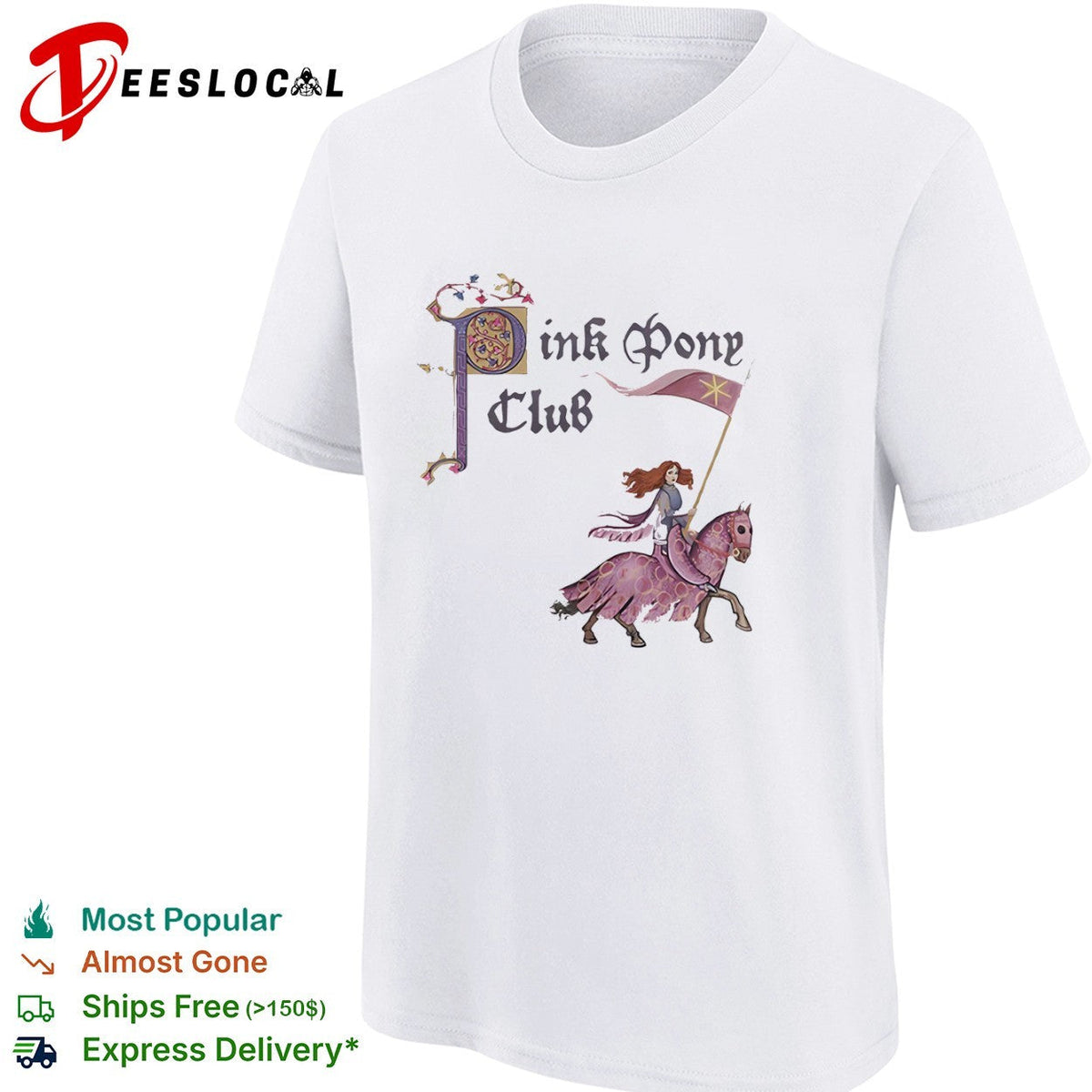 Pink Pony Club Medieval Knight shirt Unisex
