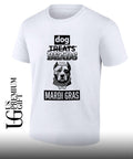 Pit Bull Dog Treats Beads Mardi Gras shirt Unisex