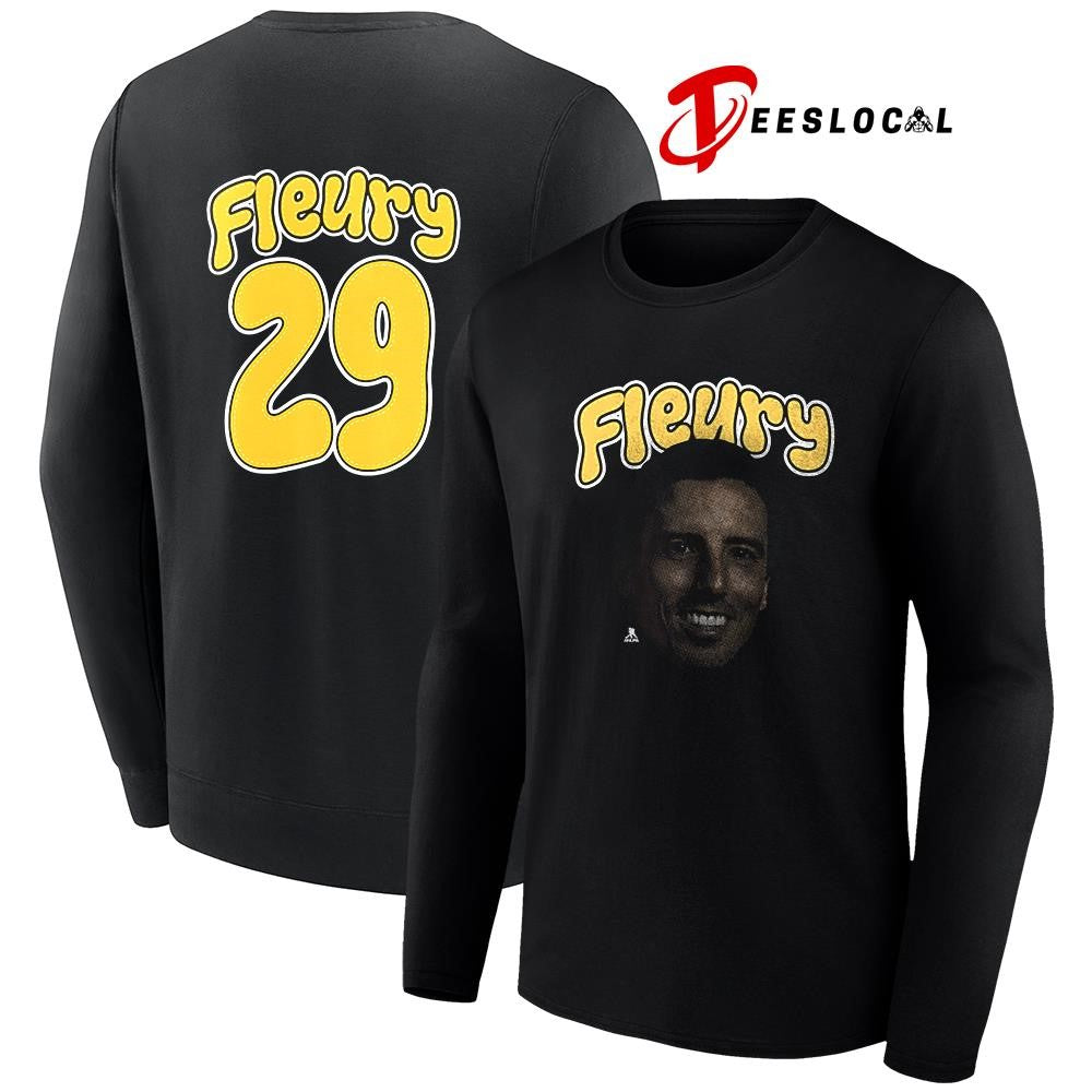 Pittsburgh Penguins Marc André Fleury portrait name and number shirt Unisex