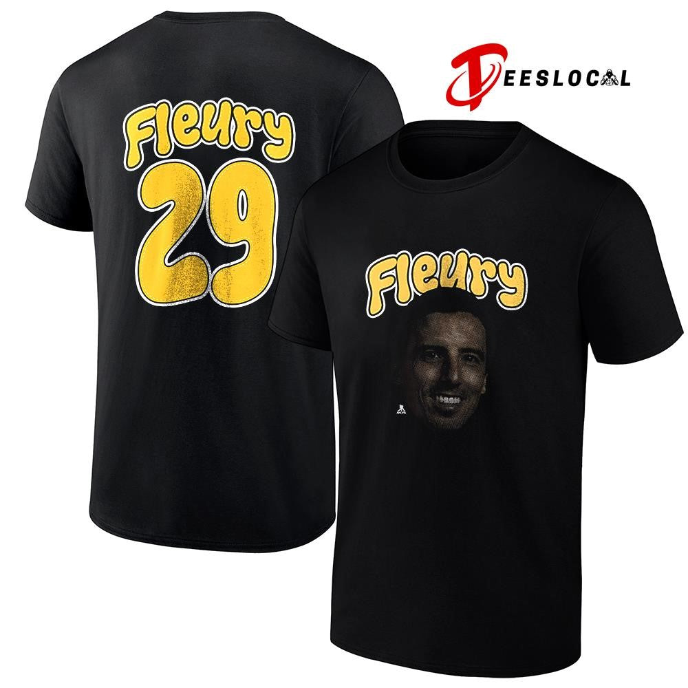 Pittsburgh Penguins Marc André Fleury portrait name and number shirt Unisex
