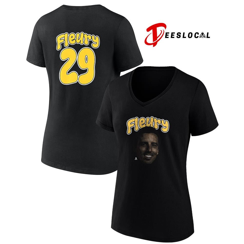 Pittsburgh Penguins Marc André Fleury portrait name and number shirt Unisex