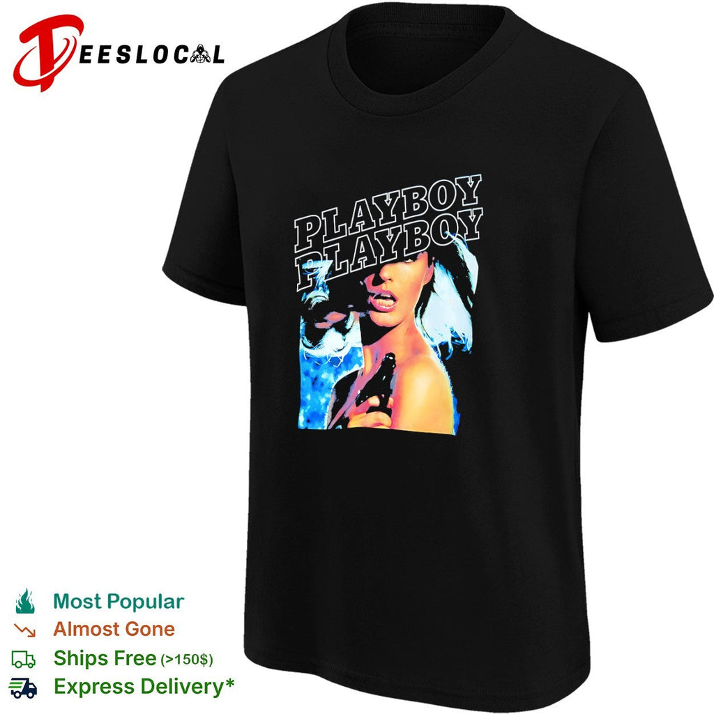 Playboy Pamela Anderson Gun shirt Unisex