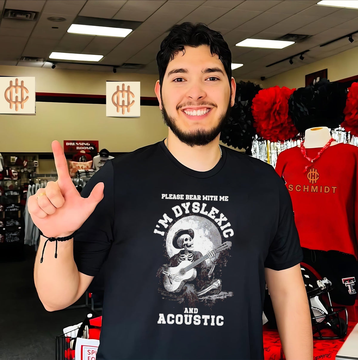 Please Bear With Me I Am Dyslexic and Acoustic shirt Unisex