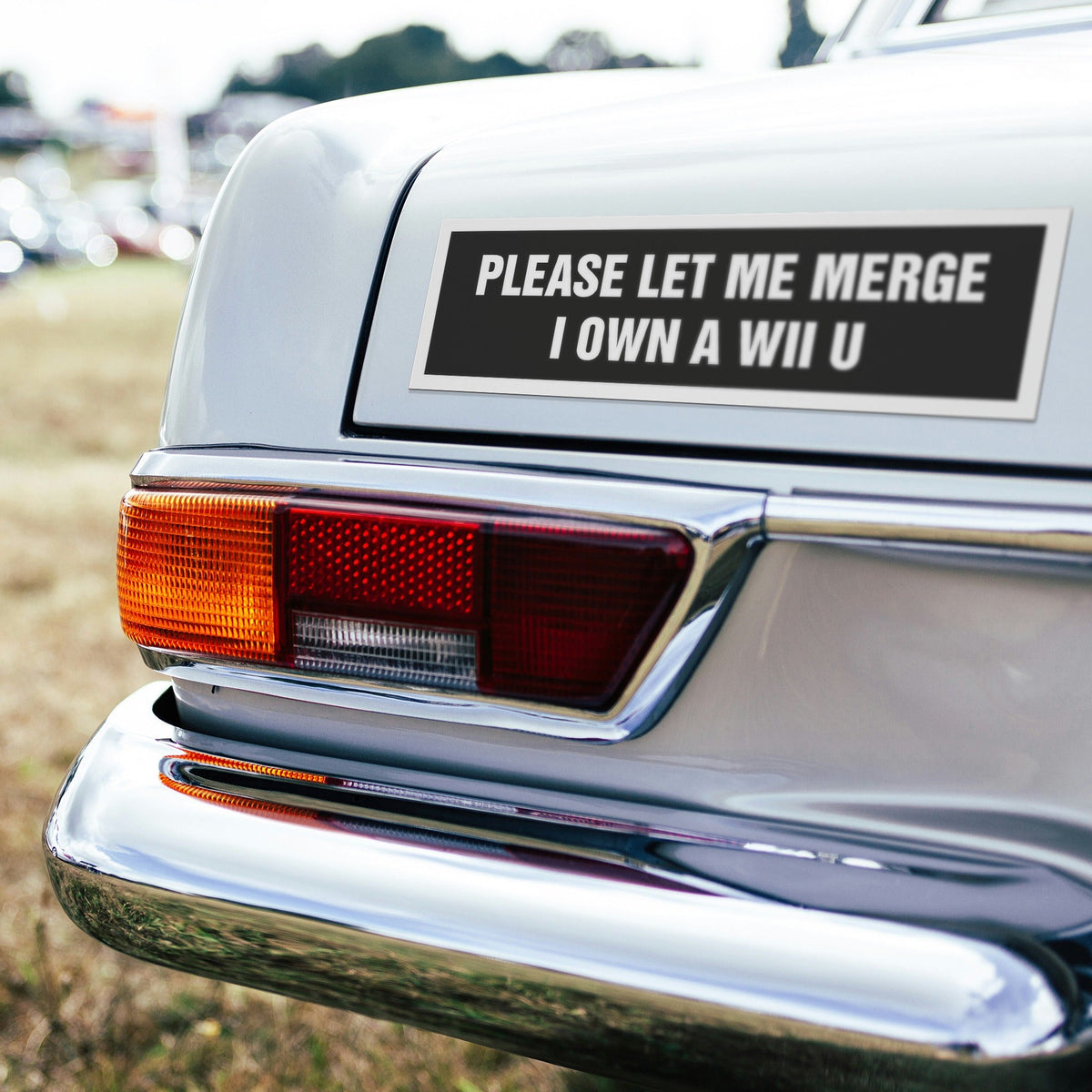 Please Let Me Merge I Own A Wii U Car Magnet Unisex
