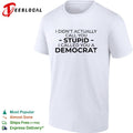 Political party humor bold text statement graphic shirt Unisex