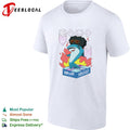 Popkiller Round 1 Bowling and Amusement Disco Shark Dance Shirt Unisex