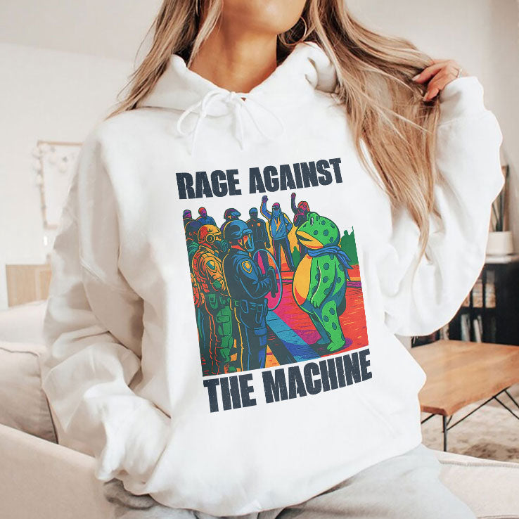 Portland Frog Anti-ICE Rage Against The Machine Shirt Unisex