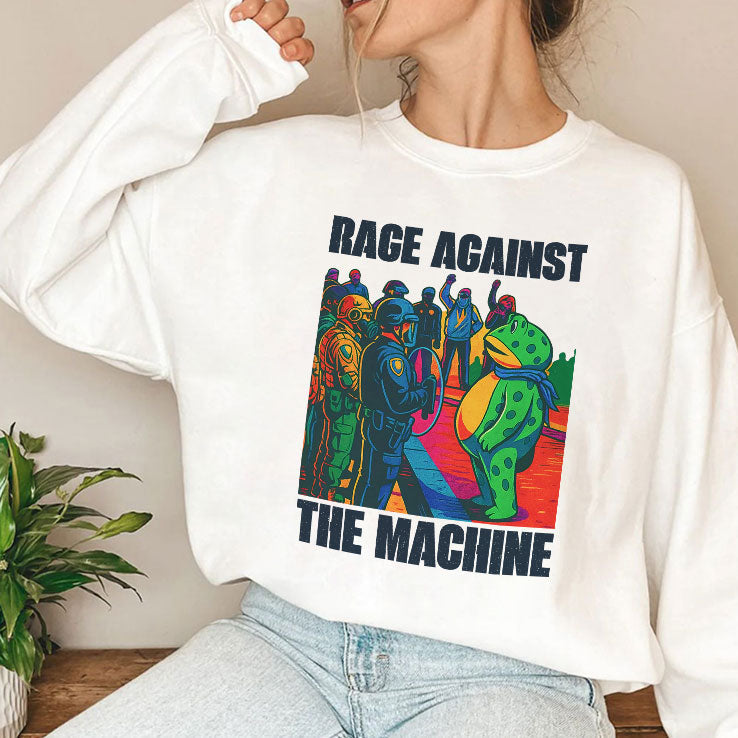 Portland Frog Anti-ICE Rage Against The Machine Shirt Unisex