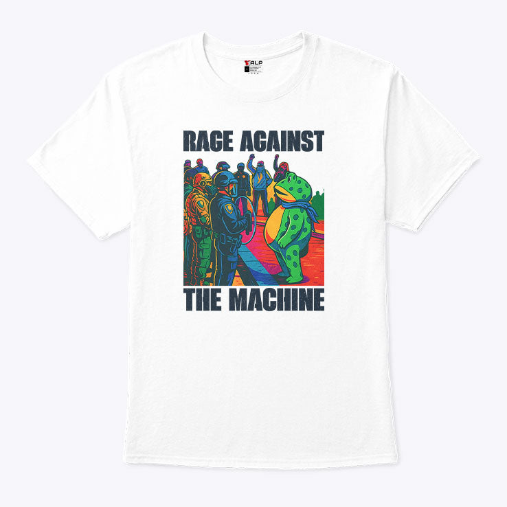 Portland Frog Anti-ICE Rage Against The Machine Shirt Unisex