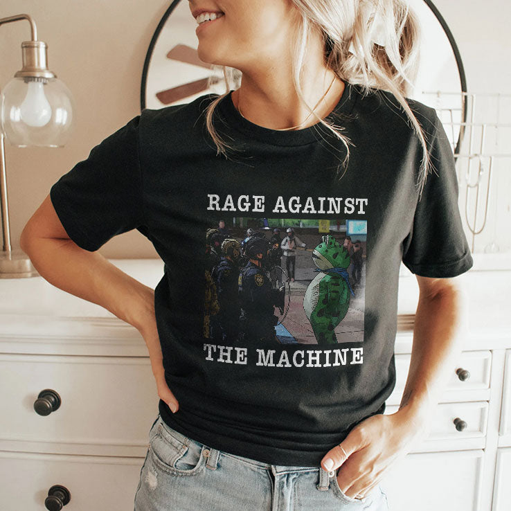 Portland Frog Protest Rage Against The Machine Shirt Unisex