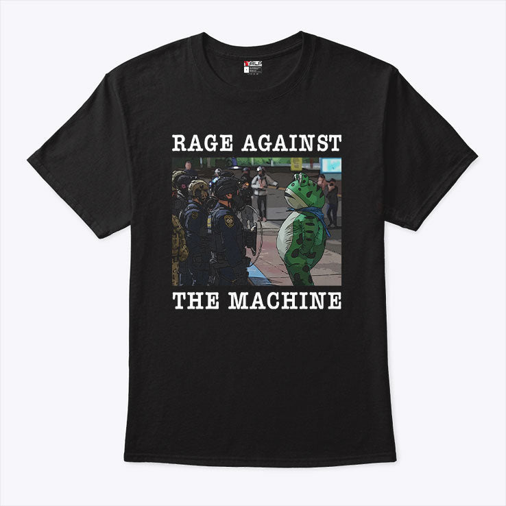 Portland Frog Protest Rage Against The Machine Shirt Unisex