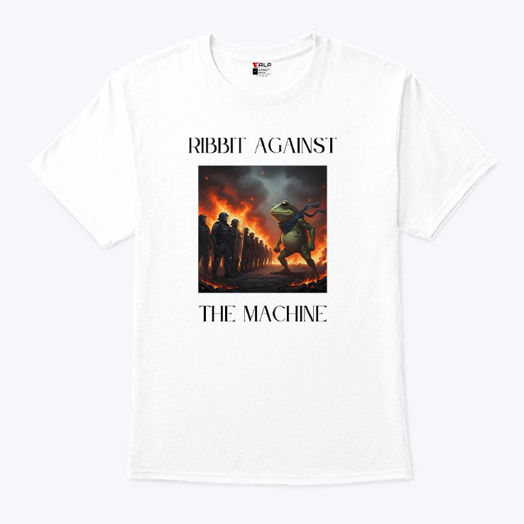 Portland Frog Protest Ribbit Against The Machine Shirt Unisex