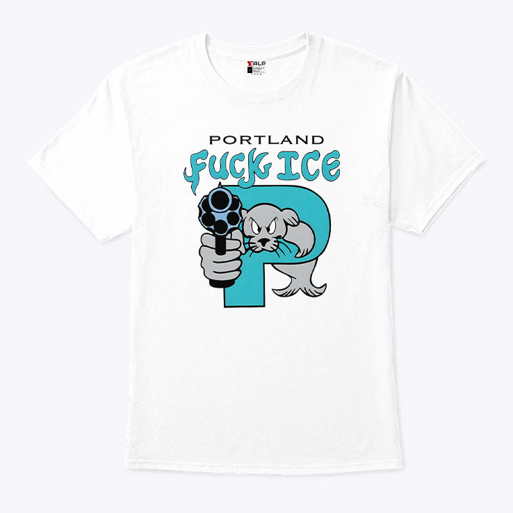 Portland Fuck ICE T Shirt Unisex