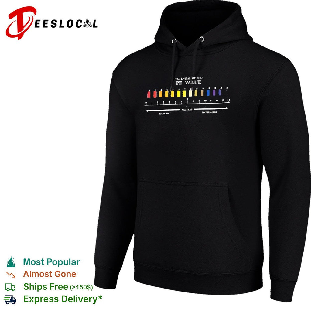 Potential of Ego PE Value Neutral Idealism Materialism Scale Chart Concept Shirt Unisex
