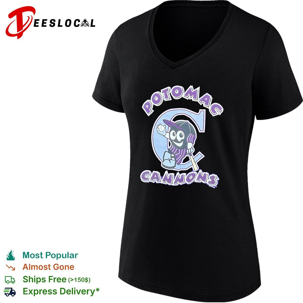 Potomac Cannons Baseball Minor League Team Logo Mascot Character shirt Unisex