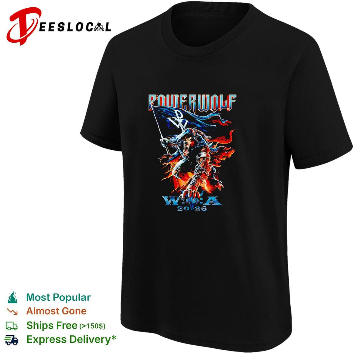 Powerwolf Wacken Open Air 2026 Festival Wacken Germany 1 August 2026 shirt Unisex