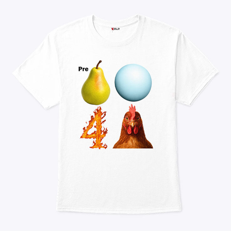 Pre Pear Blue Planet Fire Four Chicken Parody T Shirt Unisex