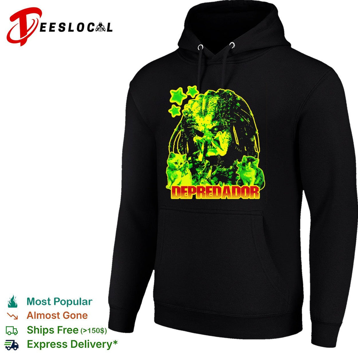 Predator Depredador Cute Kittens Stars shirt Unisex