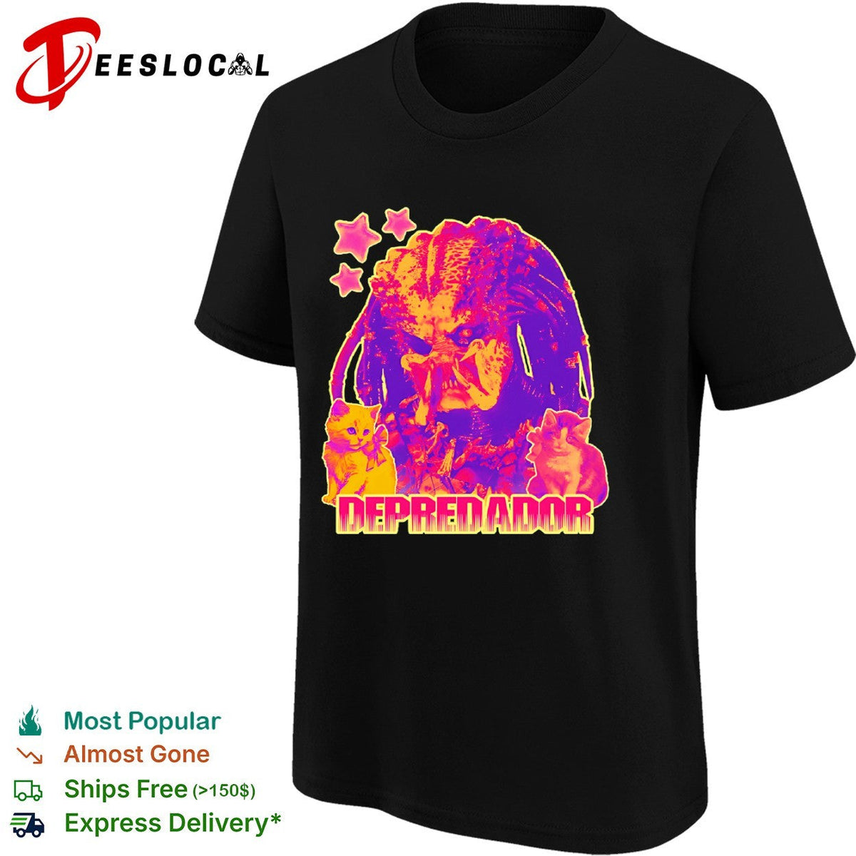 Predator Depredador with kittens shirt Unisex