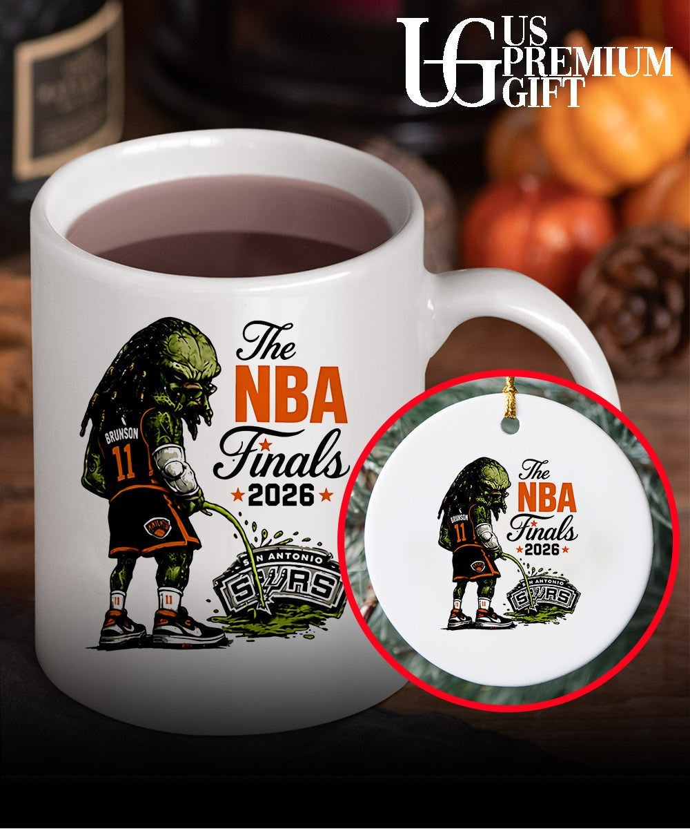 Predator Jalen Brunson peeing on San Antonio Spurs Finals 2026 cartoon shirt Unisex