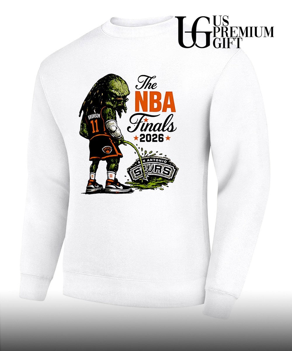 Predator Jalen Brunson peeing on San Antonio Spurs Finals 2026 cartoon shirt Unisex