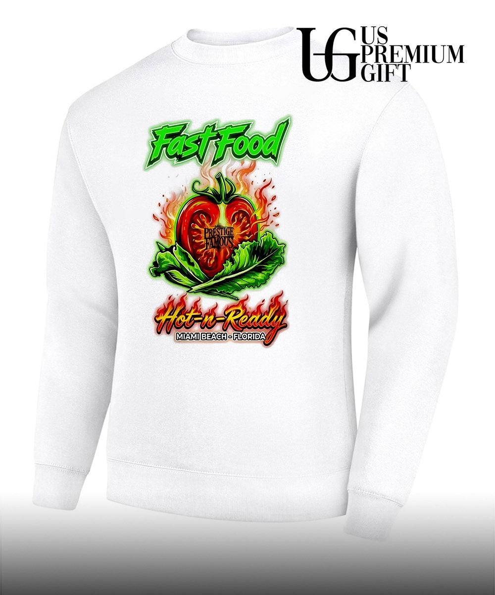 Prestige Famous Fast Food Hot n Ready Miami Beach Florida tomato lettuce shirt Unisex