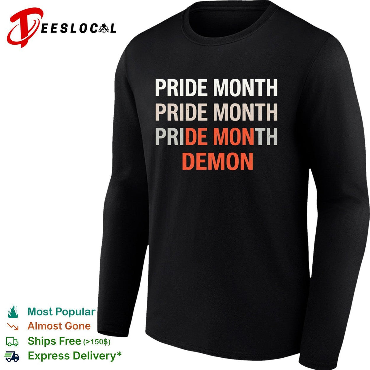 Pride Month De Mon Demon Shirt Unisex