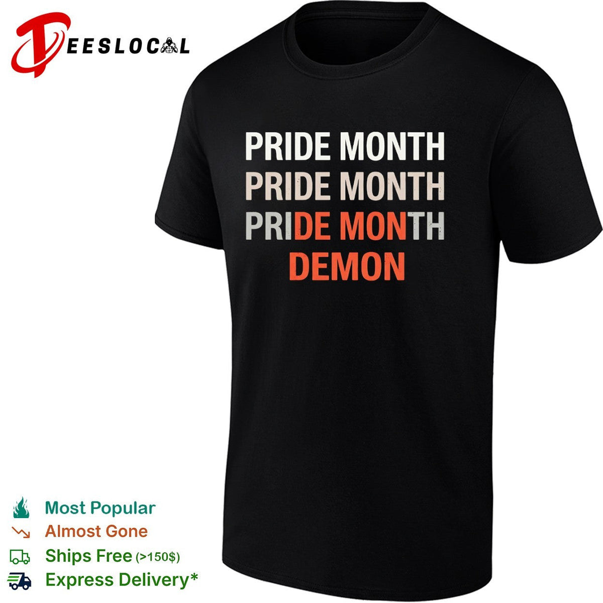 Pride Month De Mon Demon Shirt Unisex
