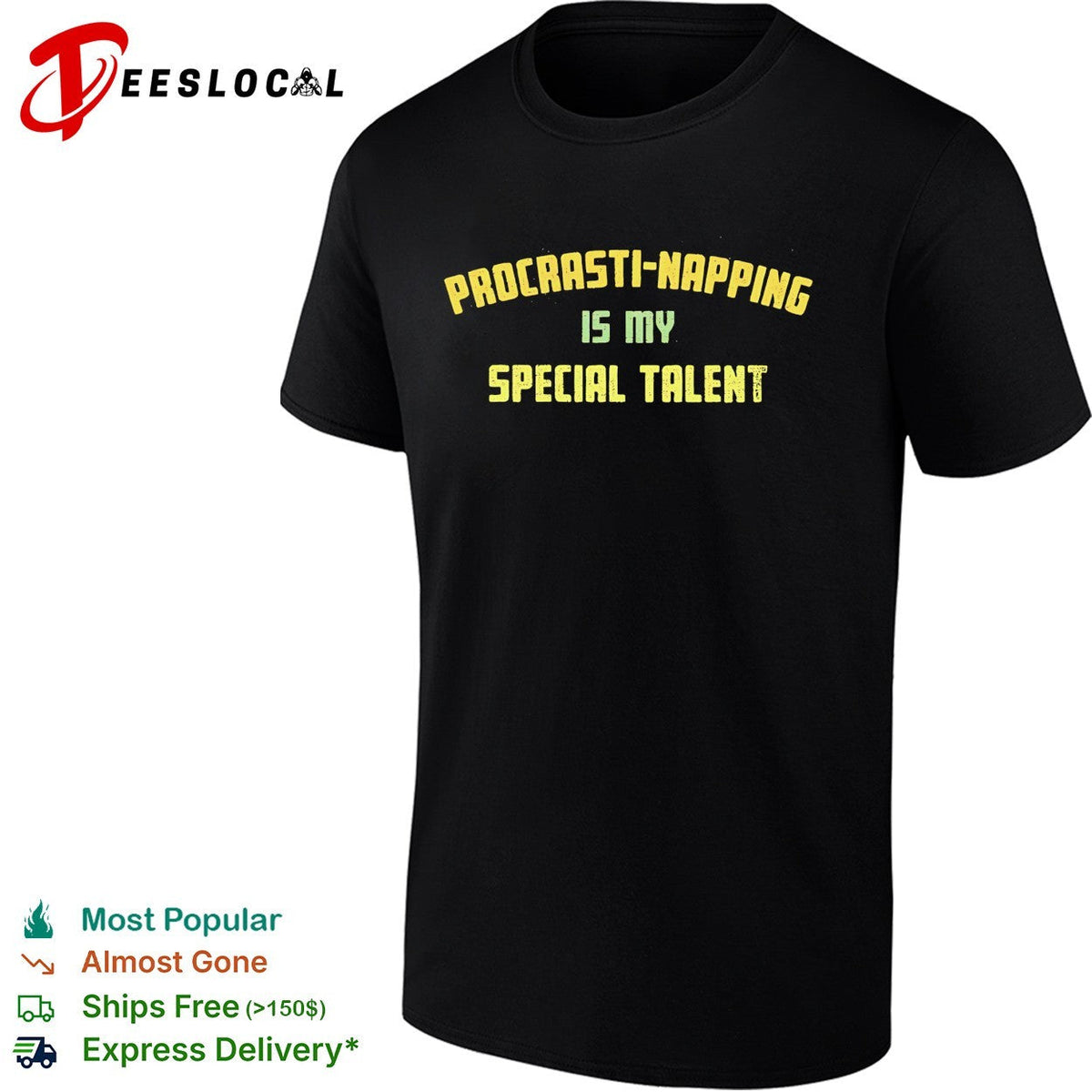 Procrasti napping is my special talent shirt Unisex