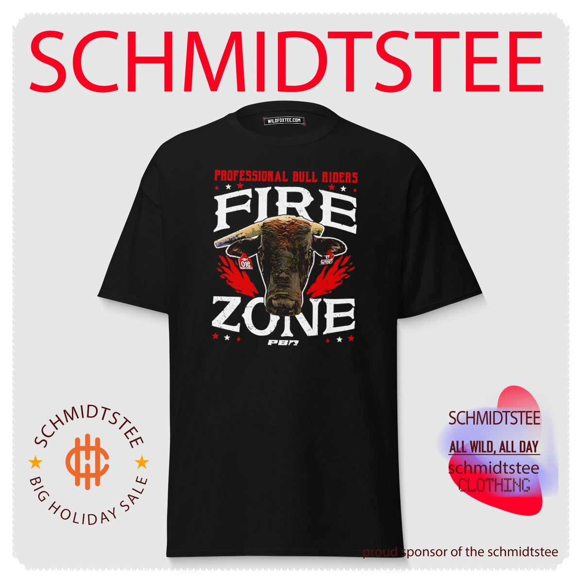 Professional Bull Riders Fire Zone PBR Rodeo shirt Unisex