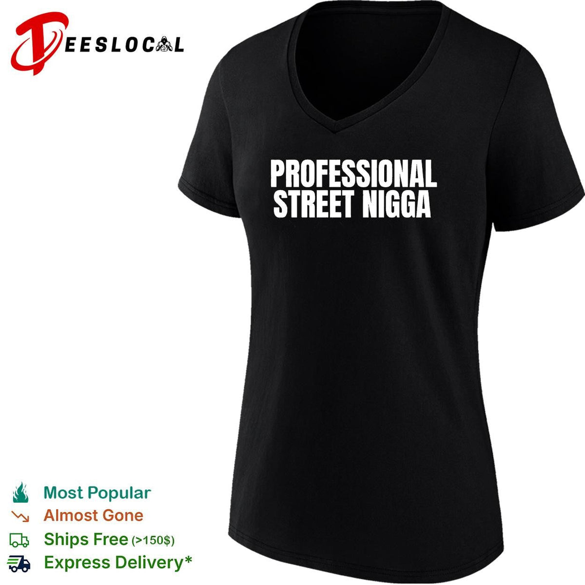 Professional street legend bold text funny shirt Unisex