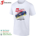 Project 91 Trackhouse Racing Qualcomm Nascar Chevrolet Camaro number 91 race shirt Unisex