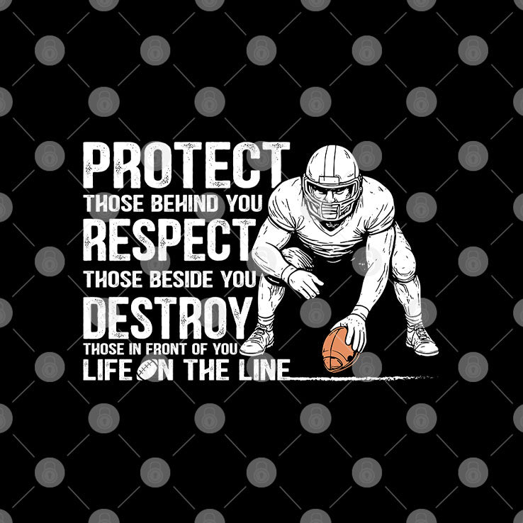 Protect Those Behind You Offensive Lineman T Shirt Unisex