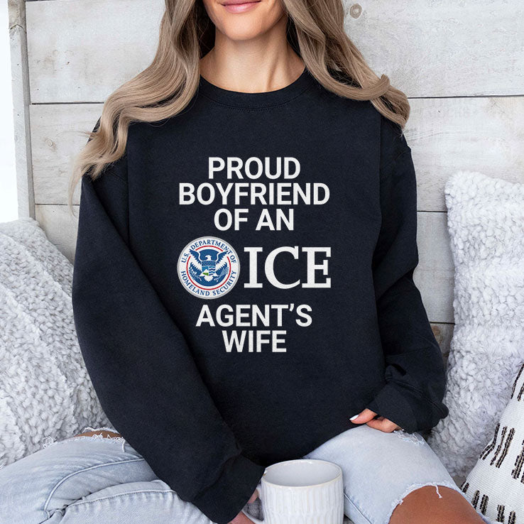 Proud Boyfriend Of An ICE Agent’s Wife T Shirt Unisex